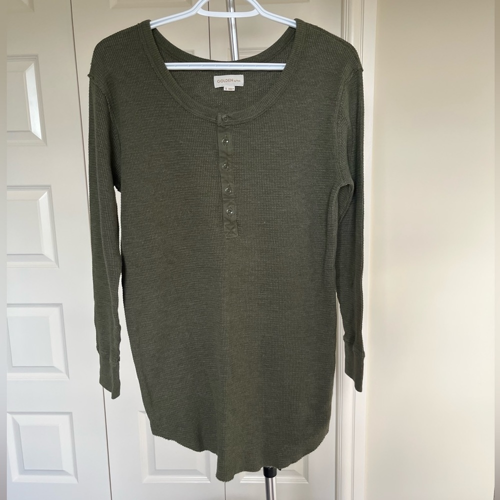 Aritzia Golden by TNA Waffle Tunic